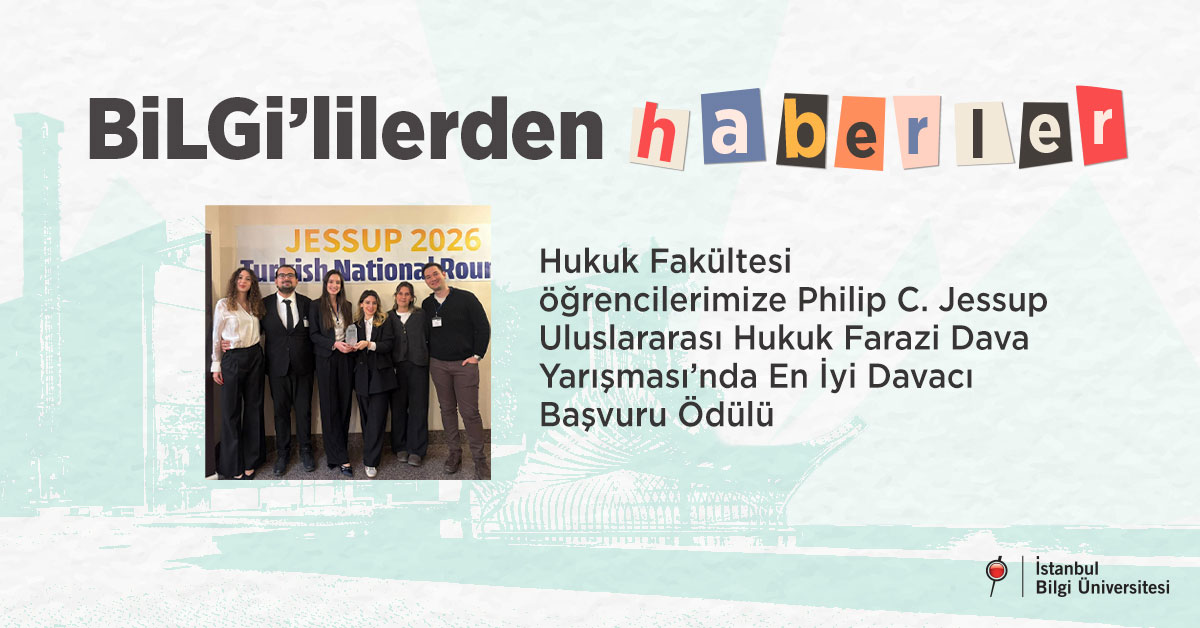 Hukuk Fakültesi öğrencilerimize Philip C. Jessup Uluslararası Hukuk Farazi Dava Yarışması’nda En İyi Davacı Başvuru Ödülü Hukuk Fakültesi öğrencilerimize Philip C. Jessup Uluslararası Hukuk Farazi Dava Yarışması’nda En İyi Davacı Başvuru Ödülü