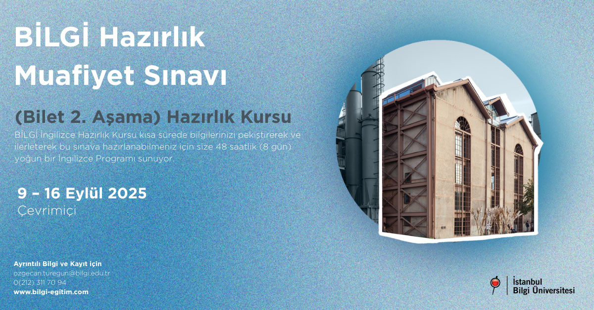 BİLGİ Hazırlık Muafiyet Sınavı BİLGİ Hazırlık Muafiyet Sınavı