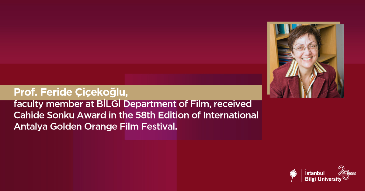 Award for BİLGİ Department of Film at the 58th Edition of International Antalya Golden Orange Festival