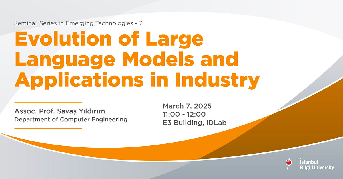 Seminar Series in Emerging Technologies 2: Evolution of Large Language Models and Applications in Industry